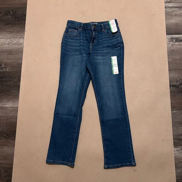 Wonder Nation Blue Medium Wash Denim Straight Leg Jeans Girls Size 12 NWT - Picture 1 of 6